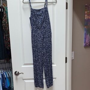 Old Navy XS Floral Blue Springtime Jumpsuit with pockets!